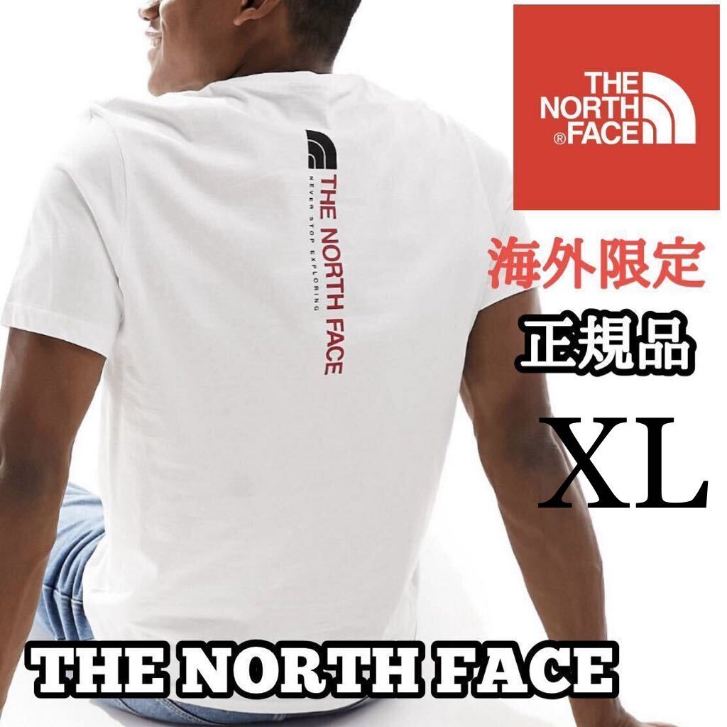 THE NORTH FACE ザ ノースフェイス メンズ 半袖 Tシャツ バッグデザイン 海外限定 正規品 完売品 ホワイト 白 L XL コットン クールネック_画像1
