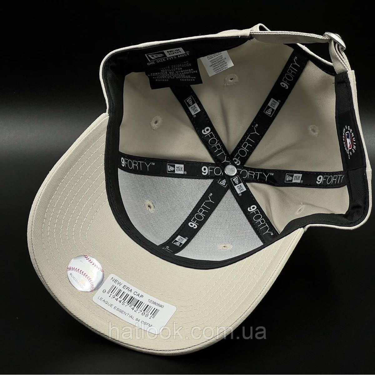 送料無料 NEW ERA ニューエラ 帽子 キャップ 9FORTY Yankees フリーサイズ クリーム ベージュ メンズ レディース 正規品 海外限定