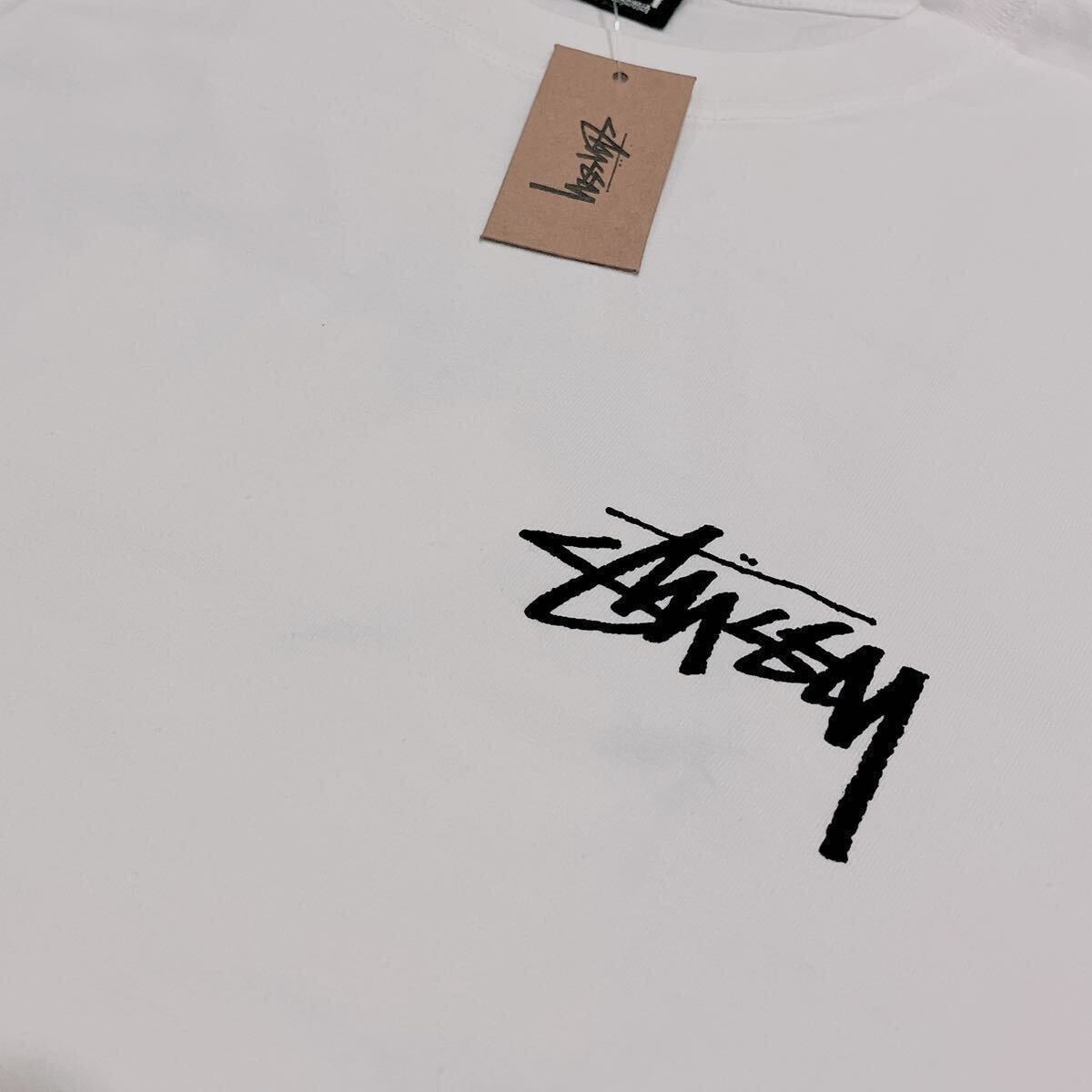 stussy ステューシー メンズ レディース 半袖 Tシャツ ITP FLOWER L 白 ホワイト ハチ