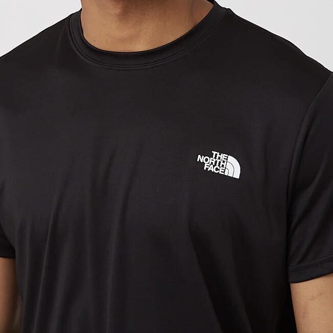 ノースフェイス Tシャツ 半袖 THE NORTH FACE スポーツ ドライ UV ブラック メンズ ロゴ ランニング ジムウェア 黒 S M 軽量 速乾性素材
