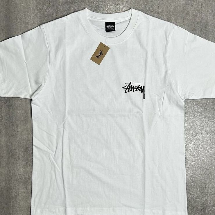 STUSSY ステューシー Plush Tee プラッシュ Tシャツ 半袖 メンズ レディース ぬいぐるみ ホワイト 白 XL