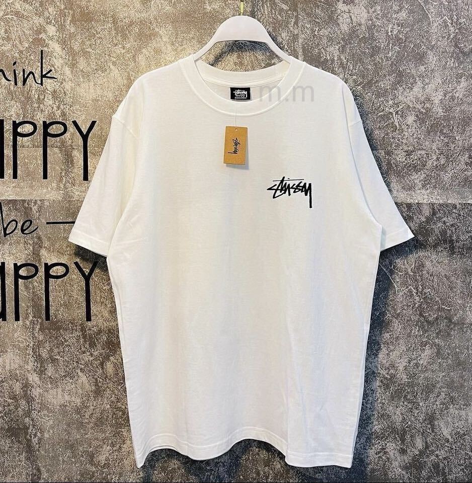 stussy ステューシー メンズ レディース 半袖 Tシャツ ITP FLOWER L 白 ホワイト ハチ_画像2