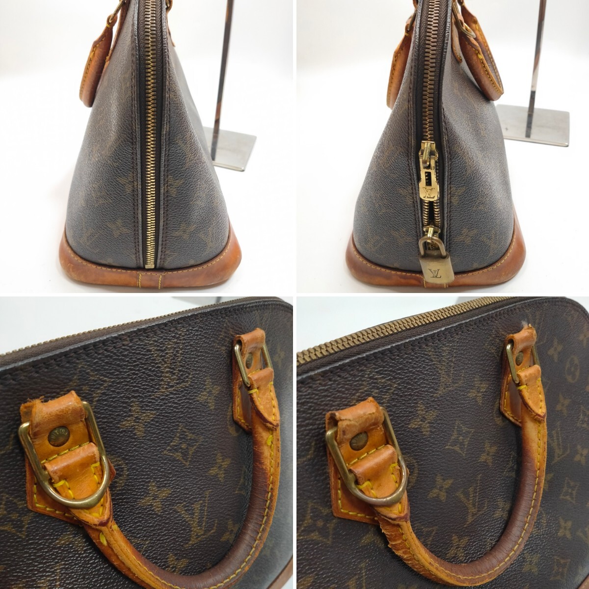 LOUIS VUITTON アルマ モノグラム ハンドバッグ ルイヴィトン ドーム型 レディース トートバッグ トート_画像4