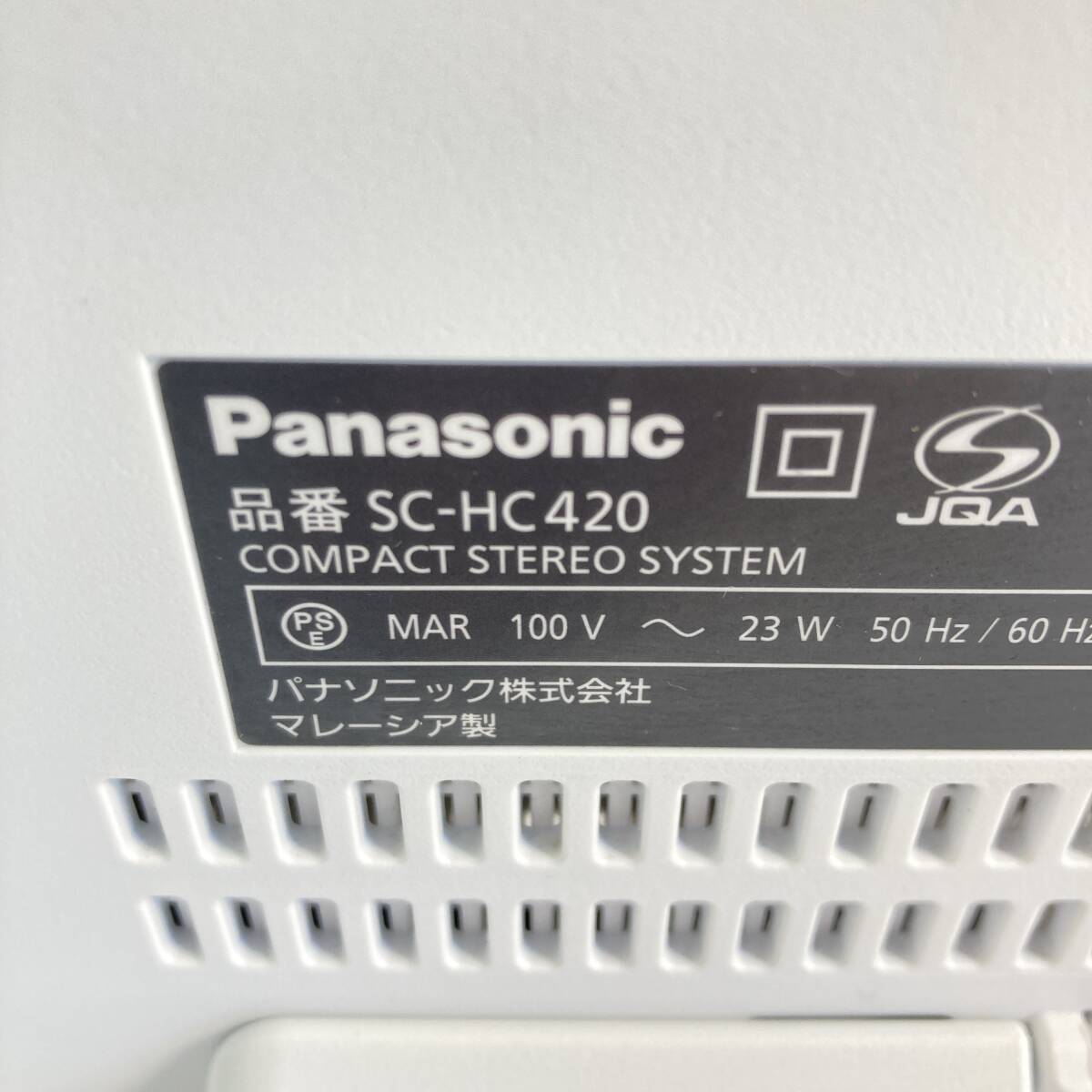 送料込み Panasonic パナソニック ミニコンポ FM/AM 2バンド Bluetooth対応 デジタル5チェンジャー SC-HC420 C28-231227-009-Cの画像6