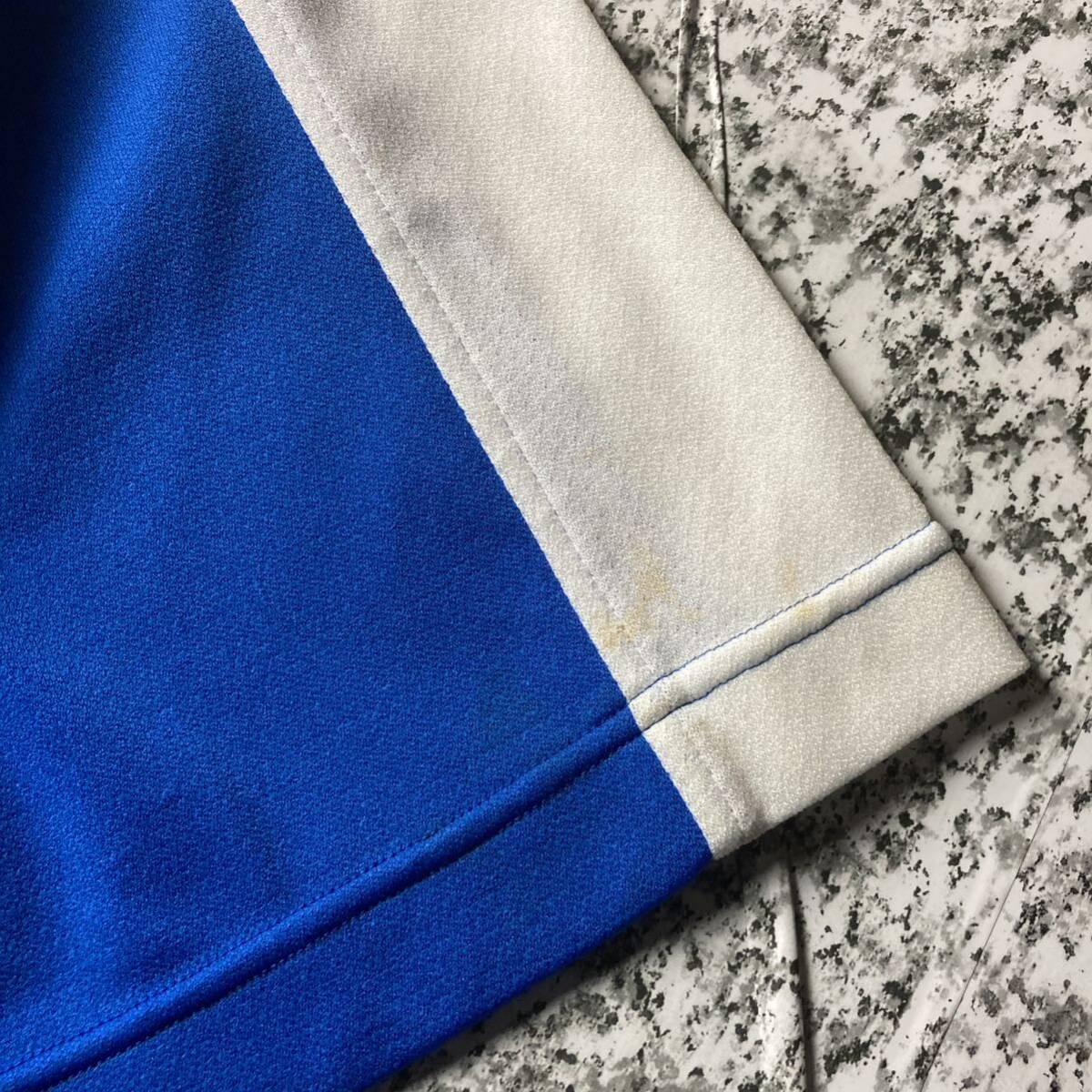 【00s日本製】ナイキ　刺繍　漢字　心　ナンバリング　S/Sベースボールシャツ　XLサイズ 古着　ユニフォーム 