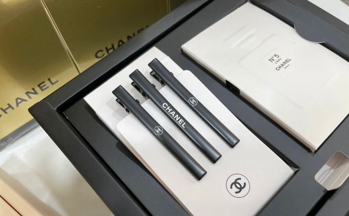 CHANEL ヘアピン3本ノベルティセット新品_画像4