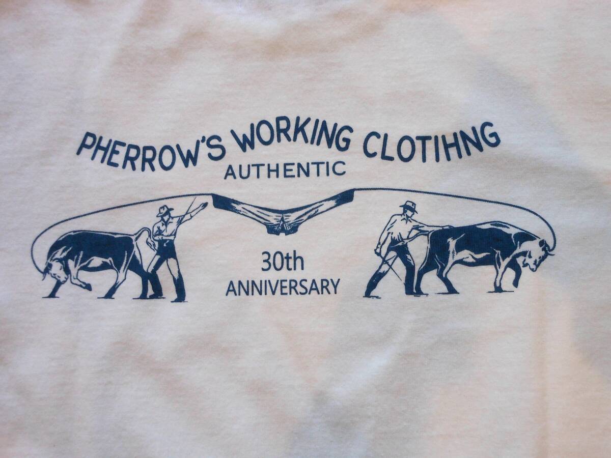 新品★ PHERROW'S(フェローズ) / SMART CLOTHING STORE 30周年 別注Tシャツ M 定価：￥7,480_画像4