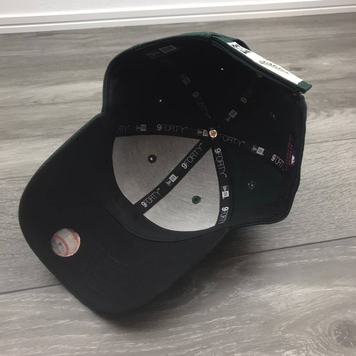 ☆正規品新品☆NEWERA 9FORTY ニューエラ キャップ 帽子 940 ナインフォーティシリーズ アスレチックス ダークグリーン ワンサイズ