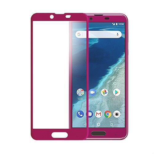 送料無料 Android One X4 AQUOS sense plus SH-M07 強化ガラスフィルム 3D 曲面 全面保護 フルカバー 9H シャープ (Android One X4 /_画像1