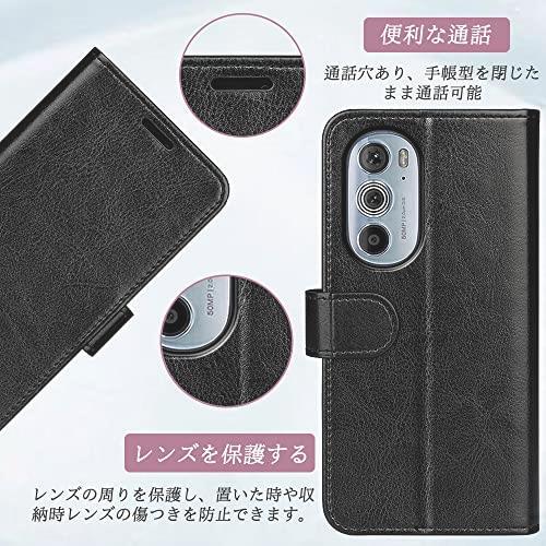 ★注目★ For Motorola Edge 30 Pro ケース 手帳型 Motorola Edge 30 Pro 手帳型ケース 手帳カバー 全面保護 カード収納_画像7