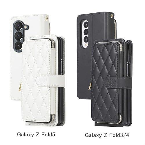 在庫限り Carambola Galaxy Z Fold3 5G ケース 手帳型 カード収納 大容量 Fold3スマホケース ショルダー 肩掛け 斜め掛け galaxy Z_画像6