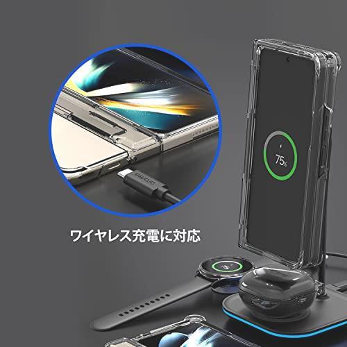 ★お得商品★ ARAREE Samsung Galaxy Z Fold 4用 ケース ヒンジまで保護 Nukin 360 クリア 透明 カバー [ サムスン公式認証品 薄型 軽量_画像6