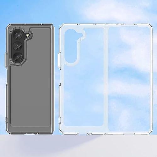 ●新品特価● 【Moahsiuny】For Galaxy Z Fold4 ケース Galaxy Z Fold4 保護カバー クリア 透明 薄型 耐衝撃 軽量 黄変防止 TPU+PC素材_画像3