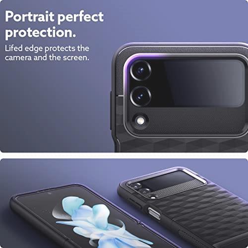 即決 Caseology Galaxy Z Flip4 ケース TPU PC 二重構造 3D 立体パターン カメラ保護 画面保護 軽量 滑り止め ギャラクシー Z フリップ4_画像6