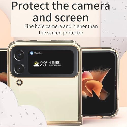 ★注目★ Galaxy Z Flip4携帯ケース,手帳型 折り畳み透明メッキ おしゃれ 、薄型 超軽量 人気 スタンド機能ソフトTPU かわいい フリップ_画像6