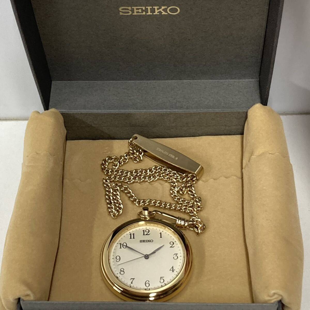 SEIKO карманные часы кварц 7N01-9A00 работоспособность не проверялась 