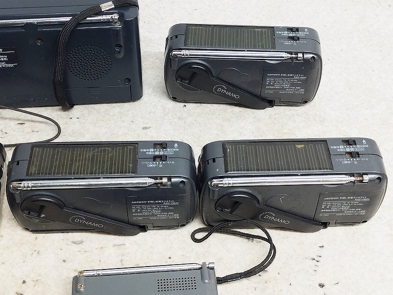 AM FM pocket radio small size radio various together 14 pcs. set Junk 