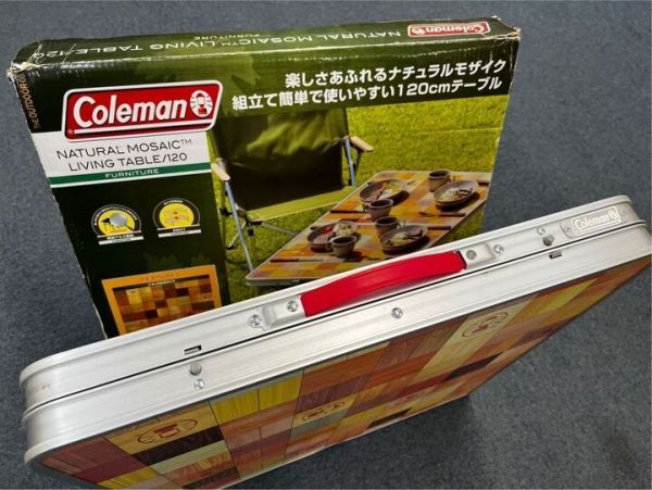 コールマン ナチュラルモザイクリビングテーブル 120 プラス 2000026751 キャンプ BBQ フォールディング テーブル アウトドア mc01066188_画像2