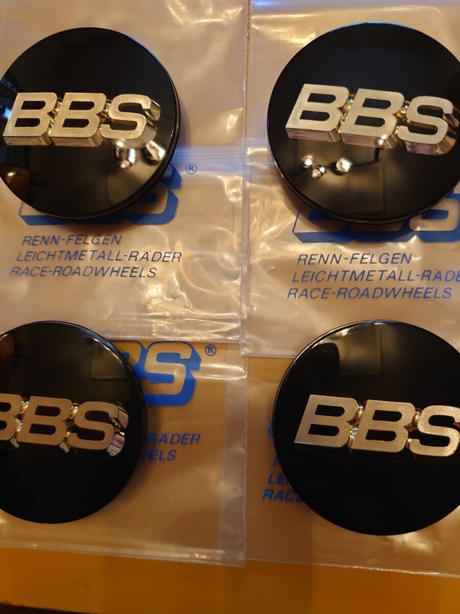 bbs BBS center cap black gold 70mm ring less 4 piece set 