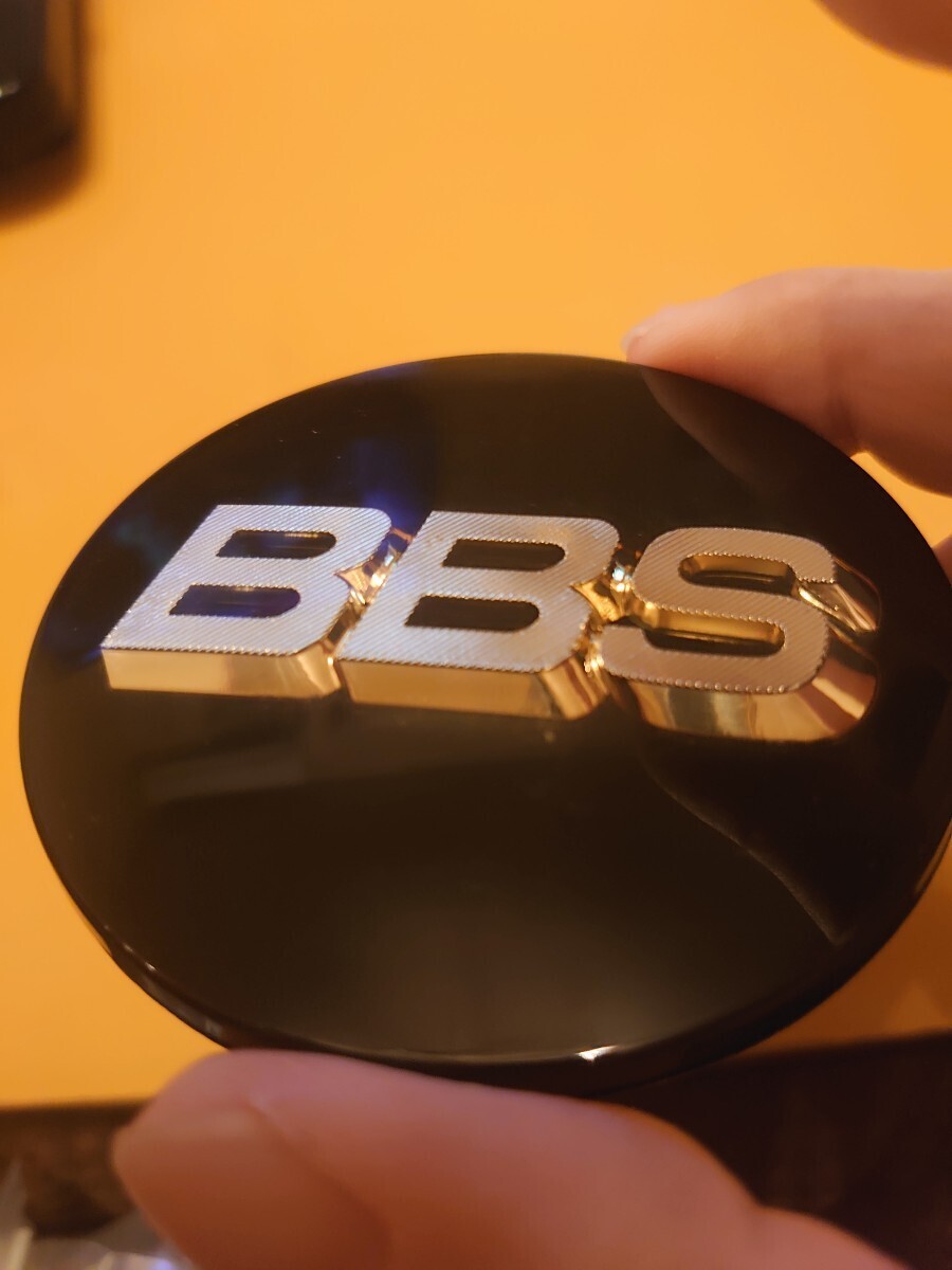 bbs BBS center cap black gold 70mm ring less 4 piece set 