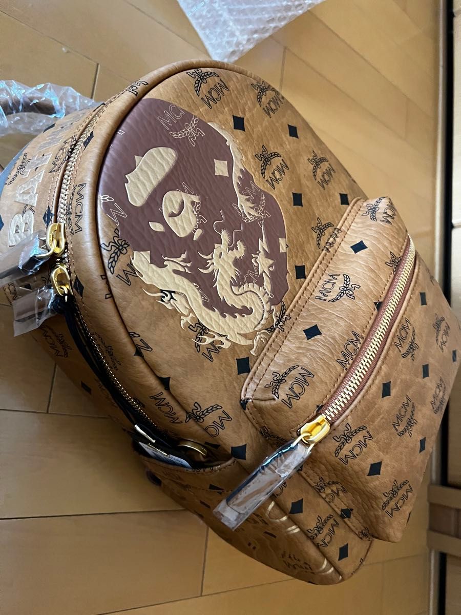 leather backpack MCM bape bathing ape 新品 バックパック エムシーエム リュック レザー