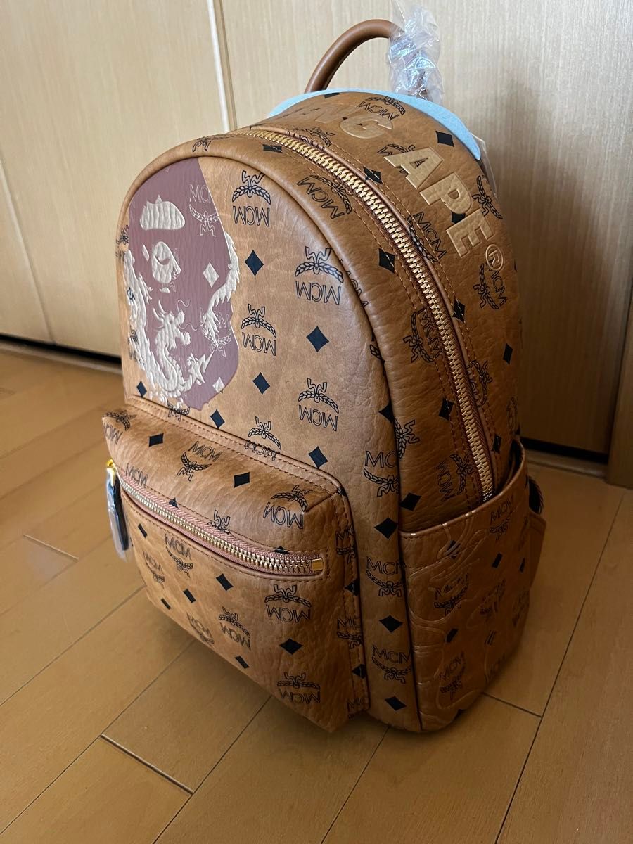 leather backpack MCM bape bathing ape 新品 バックパック エムシーエム リュック レザー