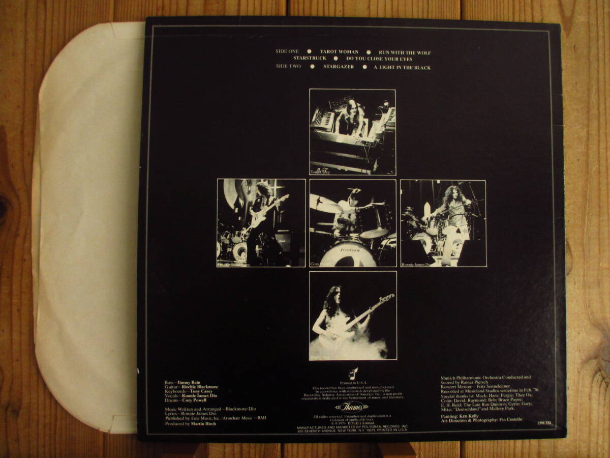 US盤 / Rainbow レインボー / Ritchie Blackmore リッチーブラックモア / Rising / Polydor / OY-1-1601の画像2