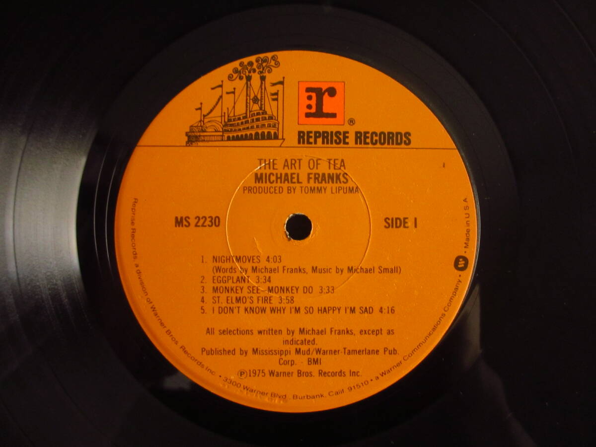 オリジナル / Michael Franks / マイケル・フランクス / The Art Of Tea / Reprise Records / MS 2230 / US盤の画像3