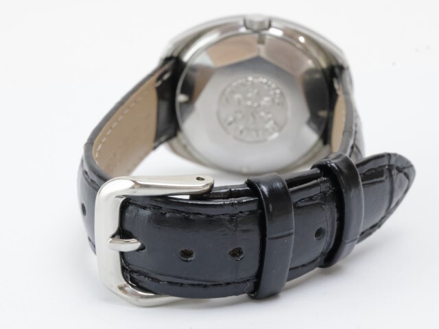 2405-501 ラドー オートマチック 腕時計 RADO ダイヤスター 日付 超硬ケース カットガラス スクリューバック レザーベルト_画像7