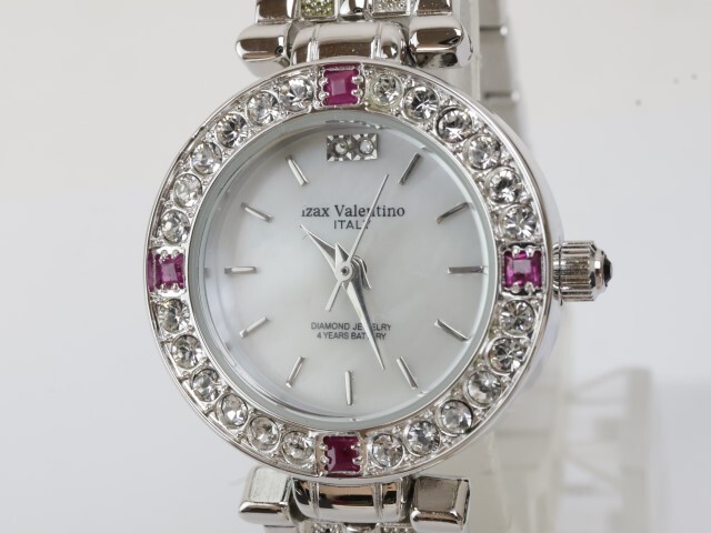 2405-509 アイザックバレンチノ 他 4本セット クオーツ 腕時計 ルビー サファイヤ ダイヤ ビジュー装飾 美品有りの画像2