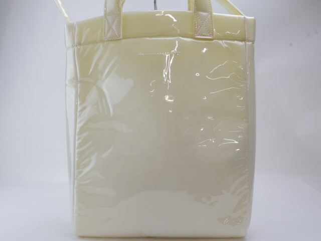 2405-9 M M Schic s mezzo n Margiela большая сумка сумка на плечо 2WAY MM6 maison margiela PVC производства прозрачный × крем 