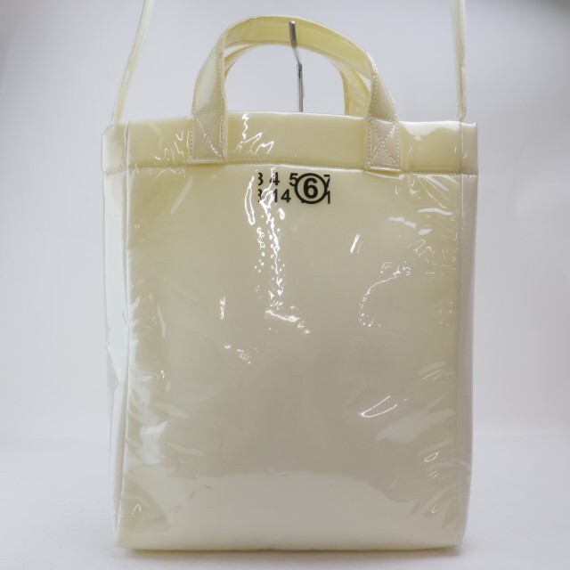 2405-9 M M Schic s mezzo n Margiela tote bag shoulder bag 2WAY MM6 maison margiela PVC made clear × cream 