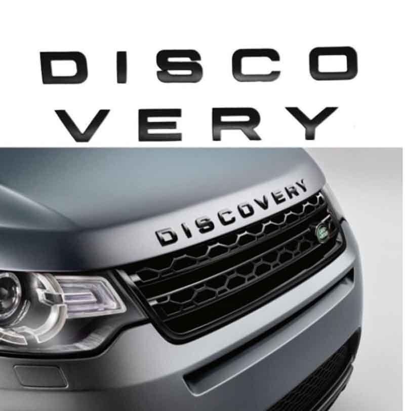 [在庫品] レンジローバー DISCOVERY エンブレム ボンネット リア EVOQUE スポーツ イヴォーク 艶有黒 光沢黒 1PCの画像1