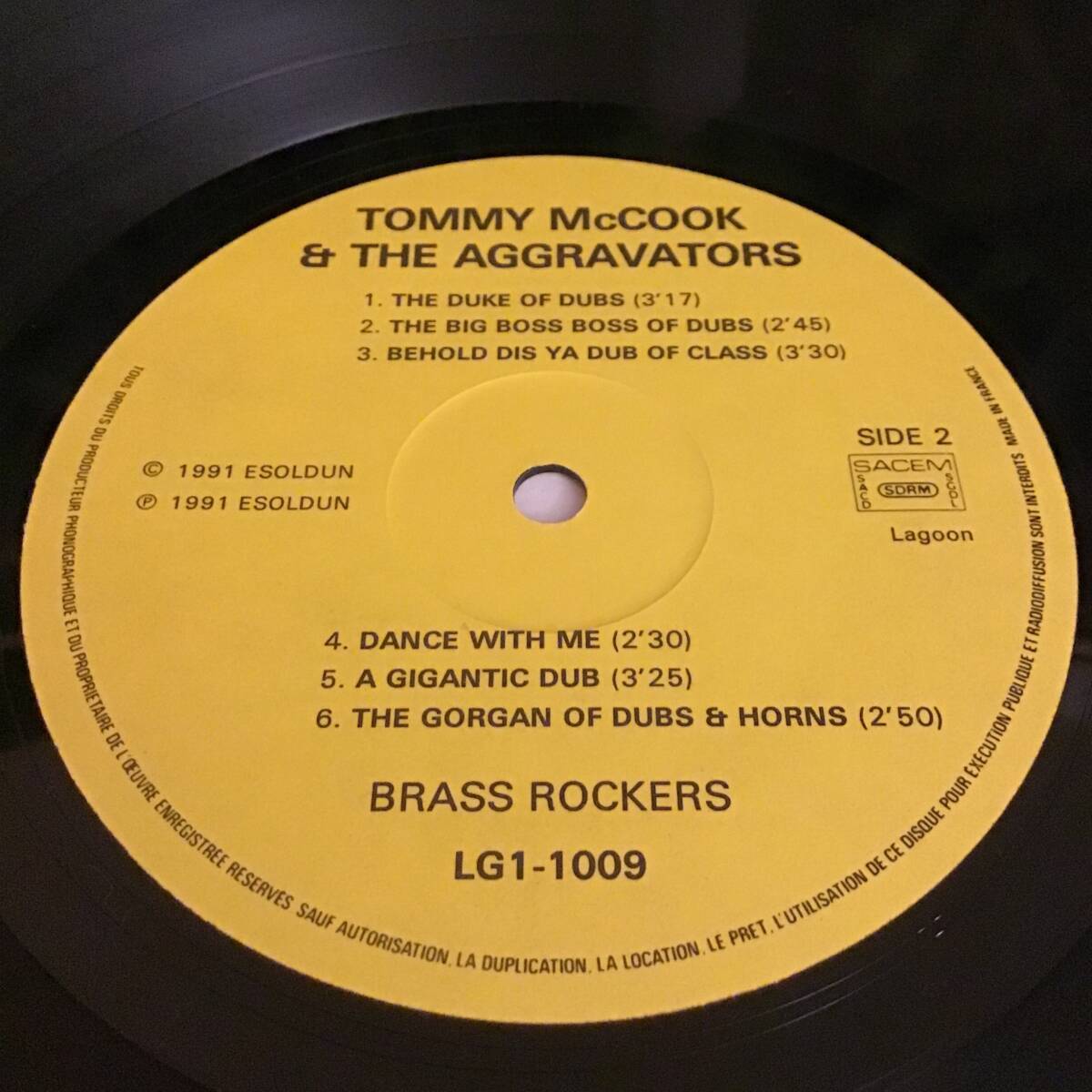 LP★TOMMY McCOOK AND THE AGGRAVATORS/BRASS ROCKERS/トミー・マクック/BUNNY LEE & KING TUBBY _画像3