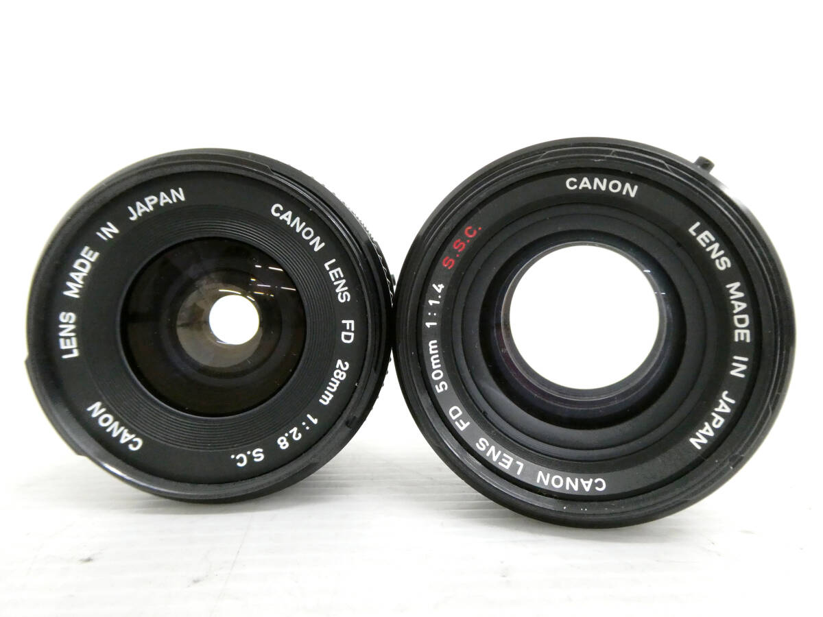 【Canon/キヤノン】辰②37//FTb ブラックボディ/FD 50mm 1:1.4 S.S.C Oマーク/FD 28mm 2.8 S.Cの画像10
