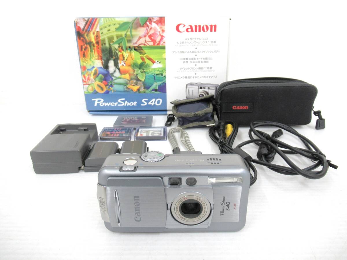 【Canon/キヤノン】辰④114//箱付/付属品多数 CANON PowerShot S40_画像1