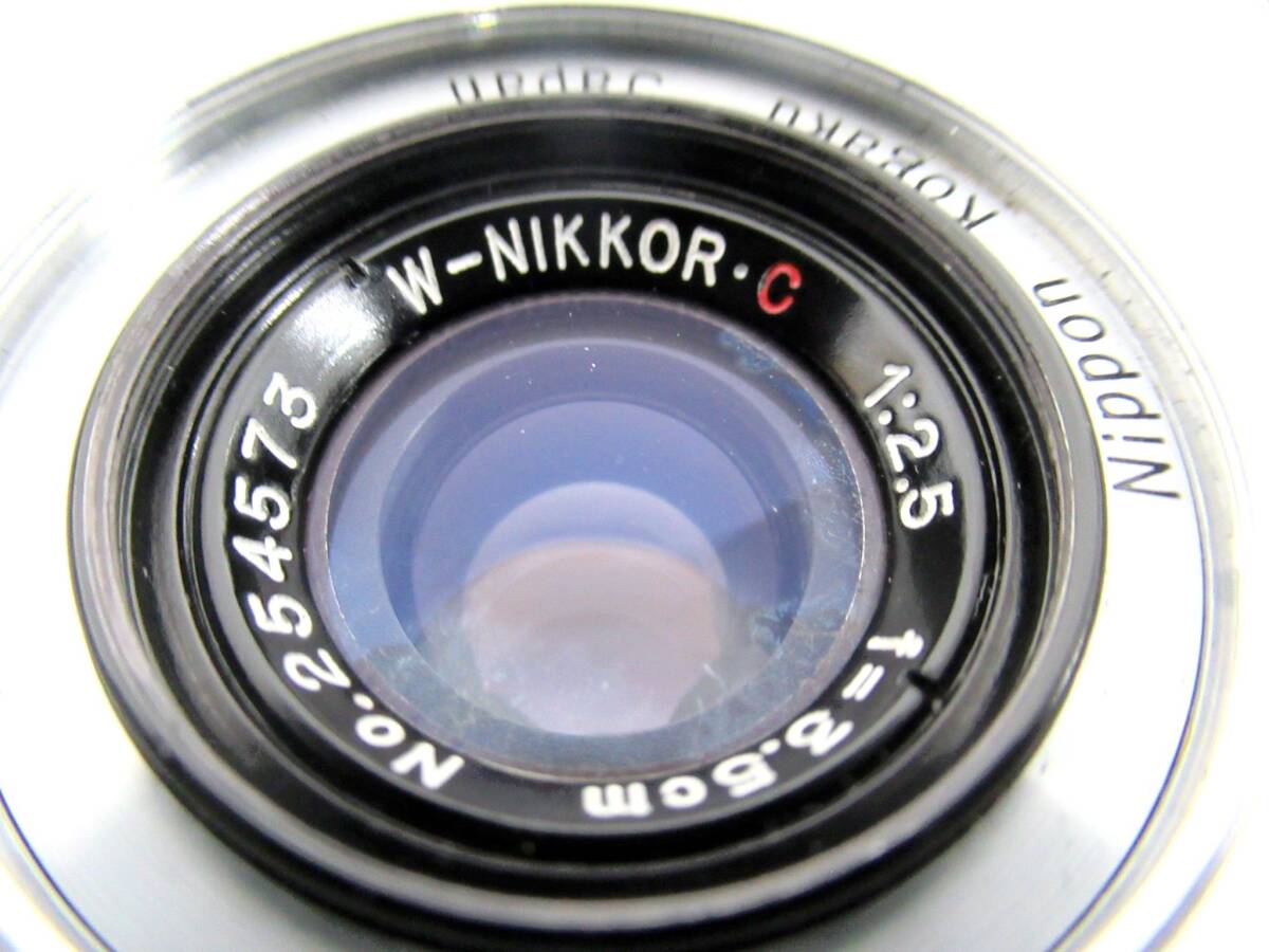 【Nikon/ニコン】辰②132//W-NIKKOR・C 1:2.5 f=3.5cm/革ケース付き_画像3