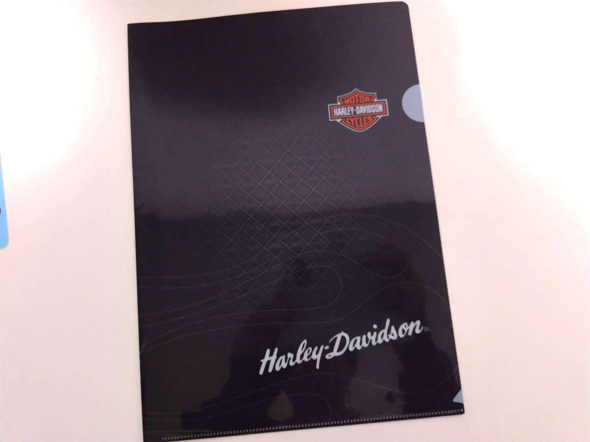 【ハーレーダビッドソン (Harley-Davidson）】非売品クリアファイル◆バイクオートバイ高級ノベルティ企業物_画像1