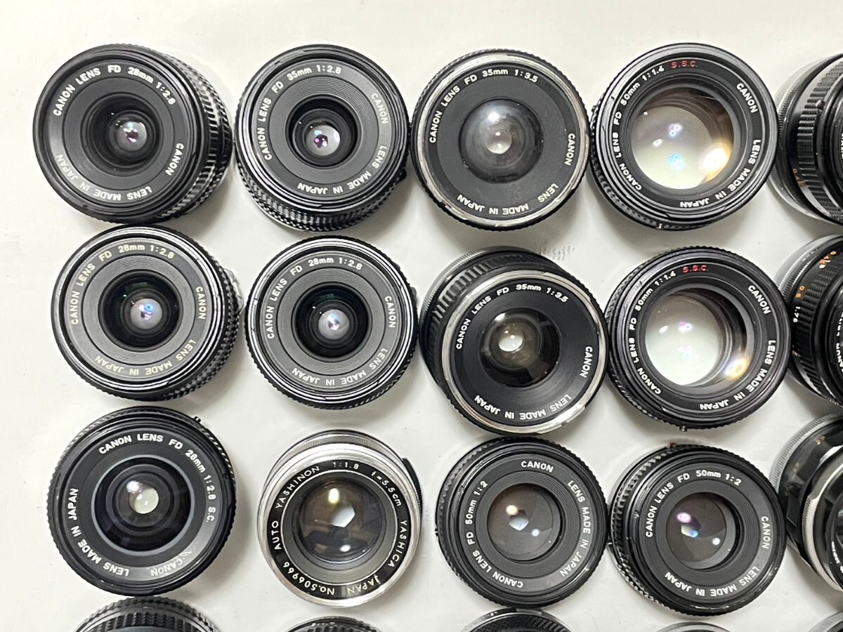 単焦点レンズ Canon Nikon MINOLTA PENTAX YASHICA OLYMPUS 1.4/1.8/2.8/3.5 フィルムカメラ カメラレンズ まとめ 大量セット 動作未確認の画像4