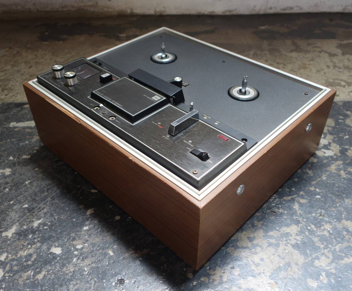  retro аудио Showa Retro подлинная вещь *TOSHIBA Toshiba *SOLID STATE STEREO TAPE RECORDER открытый катушка панель *MODEL PT-850S-A