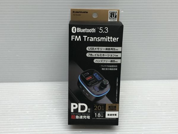 N387-240510-110 FMトランスミッター TKTB28K Bluetooth 【未使用品】の画像1