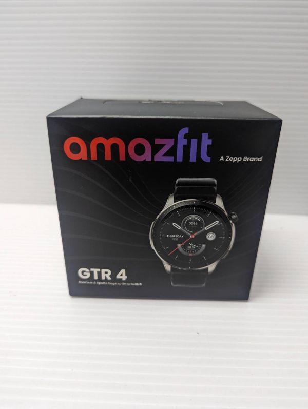 A137-240514-110[ used ] beautiful goods AMAZFIT GTR4 smart watch super Speed black amaz Fit 