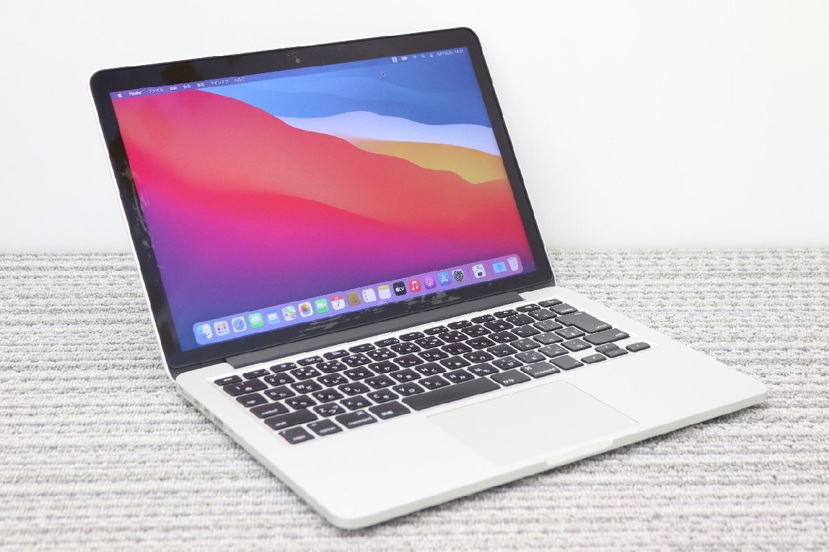 N1円♪【2013年！i5！】Apple/MacBookProA1502(Retina,13-inch,Late2013)/core i5-2.4GHz/メモリ：8GB/SSD：256GBの画像1