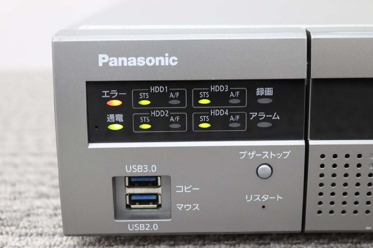 〇【ネットワークディスク】Panasonic WJ-NV300/8 2000GB×4 通電OK 初期化済_画像2