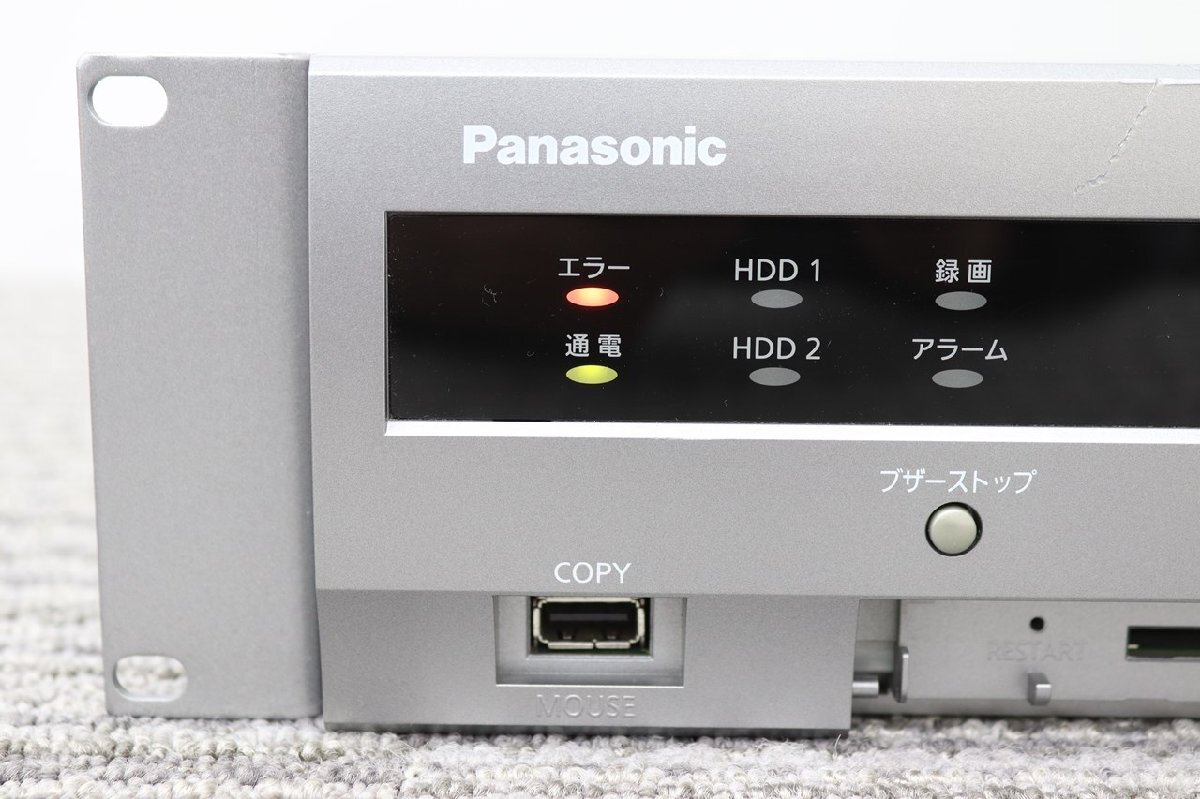 〇【ネットワークディスク】Panasonic WJ-NV300/8 4001GB×2 通電OK 初期化済_画像2