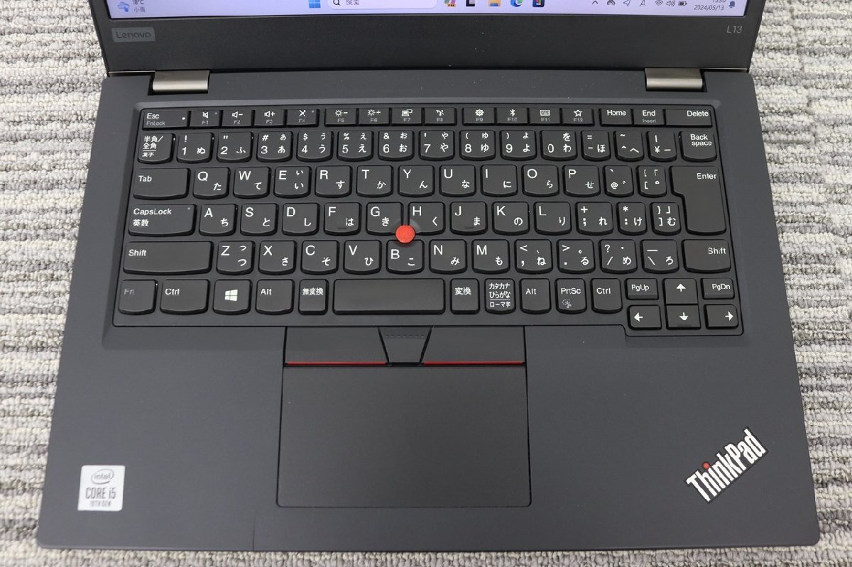 N1円♪【★i5第10世代★】LENOVO / ThinkPad L13 / CPU：core i5-10210U@1.60GHz / メモリ：8G / SSD：256G / Windows 11Pro_画像2