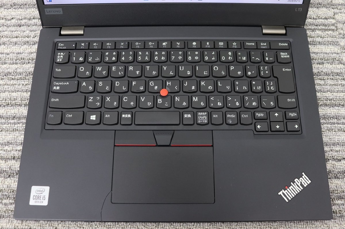 N1円♪【★i5第10世代★】LENOVO / ThinkPad L13 / CPU：core i5-10210U@1.60GHz / メモリ：8G / SSD：256G / Windows 11Pro_画像2