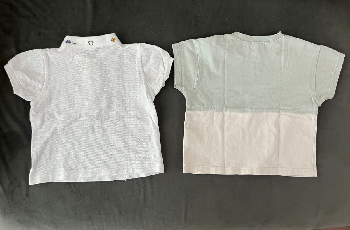 familiar ポロシャツ Tシャツ petit main 80センチ 夏服 半袖 2点まとめ ファミリア
