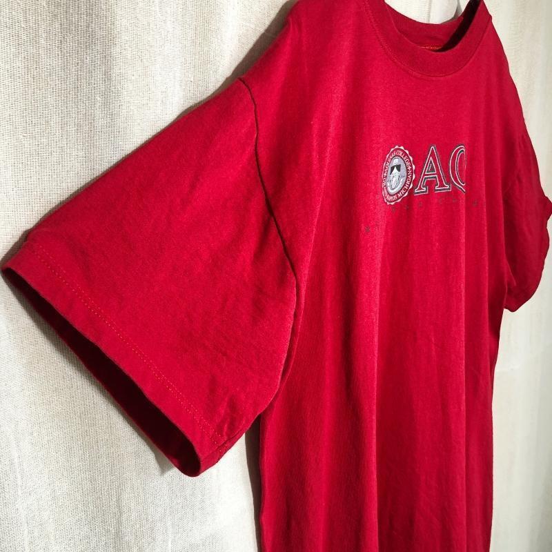 ＼Tシャツ／レッド　半袖　M　　海外　古着 　ゆったり　ビッグロゴ　プリント トップス　赤　