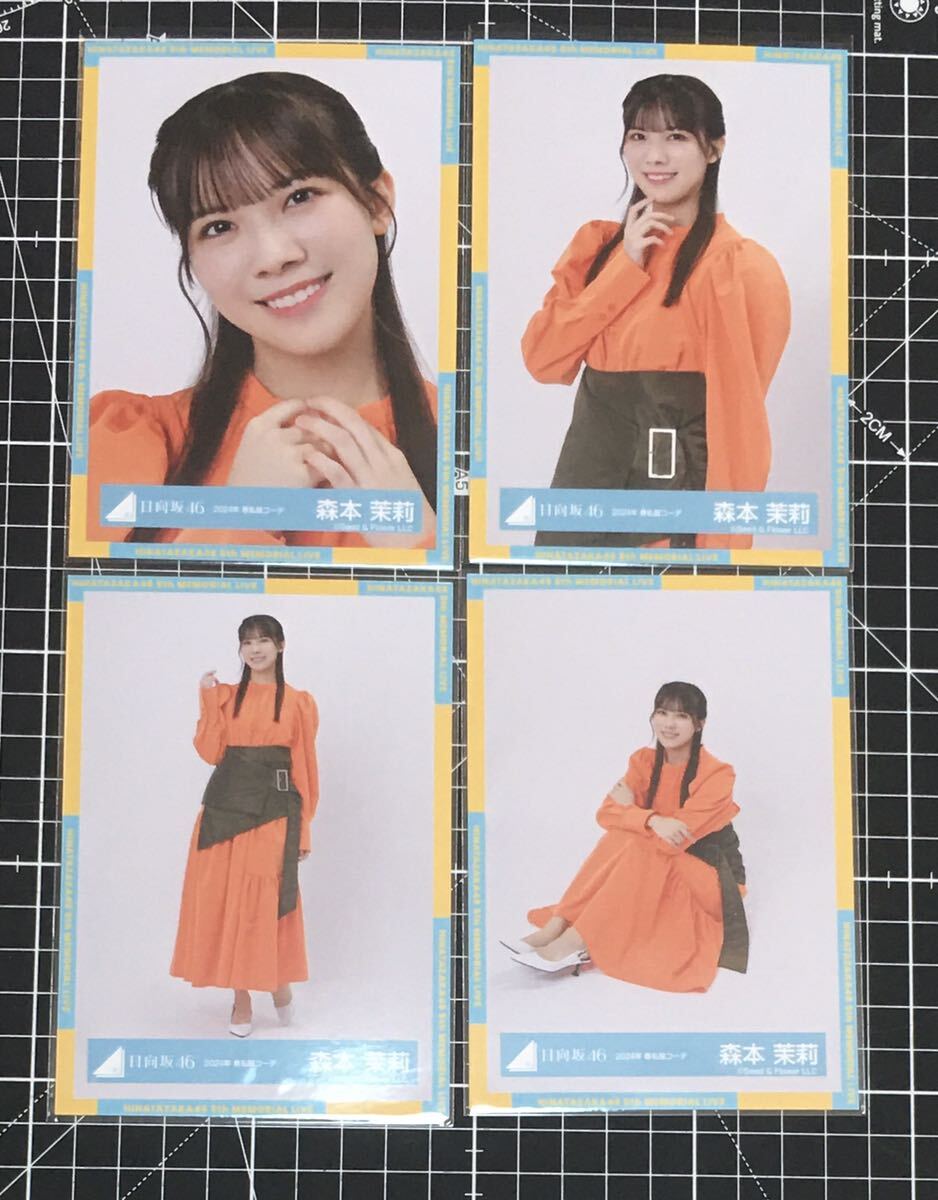 森本茉莉　2024年　春私服コーデ　生写真 日向坂46 ４種コンプ　（検）　君はハニーデュー_画像1